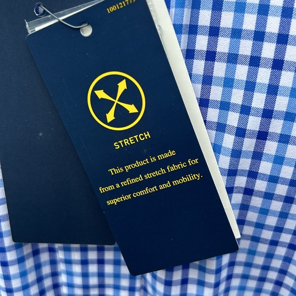 Ralph Lauren performance shirt blue check shirt SZ L US OPEN ON CUFF - Picture 7 of 11